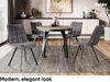 MEBLINI Esstisch Rund Ausziehbar aus Metall - 100-176x77cm - LUNGA - Gold Craft Eiche/Schwarz Matt - Loft - Esszimmertisch Modern - Küchentisch - Ausziehtisch - Round Dining Table - Esszimmertische Bild 3