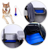lionto Kühlmatte, angenehme Abkühlung für Hunde & Katzen, selbstkühlend & sicher, ideal für Sommer & Reisen, 90x50 cm, blau Bild 4