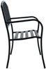 vidaXL Gartenbank 125 cm Schwarz Stahl 47941 Bild 3