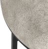 Großer Beistelltisch PATTY rund Metall in Schwarz Silber, Höhe 46cm Bild 5