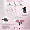 Durrafy Bürostuhl 200kg Ergonomischer Bürostuhl-Verstellbare Lordosenstütze (200 kg extra hohe Belastbarkeit) Verstellbare Lendenwirbelstutze + Kopfstutze + hohenverstelbare Armlehnen),bis zu 130° neigbar, atmungsaktives Netzgewebe, Drehstuhl Bild 2