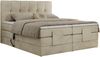 Elektrisches Bett, Boxspringbett mit Multipocket-Matratzen und Elektrisch verstellbare - VITTORIA - 140 x 200 cm - Beige Velvet - H4 Bild 5