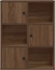 vidaXL Bücherregal Braun Eichen-Optik 60x24x76,5 cm Holzwerkstoff 860388 Bild 5