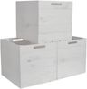 CHICCIE 3 Set Kallax Holzkiste Karl - Aufbewahrungsbox Weiß 33x38x33cm Bild 3