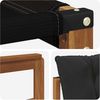 vidaXL Outdoor-Sofagarnitur mit Kissen 3 pcs Natürlich und Schwarz 3369139 Bild 5