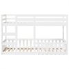 vidaXL Etagenbett Weiß 80x200 cm Massivholz Kiefer 3308587 Bild 5