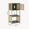 Badregal Kydesby 83x39x30 cm Bambus Natur/Grau [en. casa] Bild 5