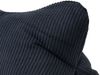 Gözze - Leseknochen Capri, Nackenkissen in Feincord-Optik, Lese- und Relaxkissen für Nacken und Rücken, 40x25 cm - Schwarz Bild 3