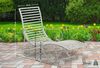 Gartenliege SENTA Antik - 58 x 140 x 101 cm, Metall, Antik-Weiß | Sonnenliege Strandliege Bild 2