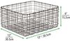 mDesign Allzweckkorb Aufbewahrung Drahtkorb Organizer 6er-Set Metall Bronze Bild 2