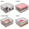 mDesign Allzweckkorb Aufbewahrung Drahtkorb Organizer 6er-Set Metall Bronze Bild 5