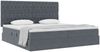 vidaXL Aufbewahrungsbett mit Matratze Dunkelgrau 200 x 200 cm Samt 3372112 Bild 3