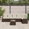 vidaXL Gartensofa-set mit Speicher 7 pcs Grau Poly-Rattan 3354397 Bild 3
