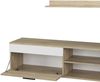 Lowboard & Regal Berno Sonoma/Weiß mit 1 Klappe Vicco Bild 5