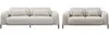 Vente-unique - ARAVIO Couchgarnitur Stoff Beige - B 102 cm x H 75 cm100 cm x L 170 cm210 cm Bild 2