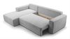 AX LIVING Catea Eckschlafsofa mit Bettkasten L – Hellgraue Ecksofa 279 cm Bild 4