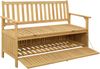 vidaXL Sitzbank mit Stauraum mit Tür 120 x 63 x 84 cm Massiv-Akazie 42026797 Bild 2