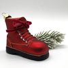 Wanderschuh, Schuh rot 6,5 x 9cm Glasornament, Weihnachtsschmuck Bild 4