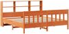 vidaXL Massivholzbett ohne Matratze Wachsbraun 180x200 Kiefernholz 3323214 Bild 3