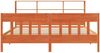 vidaXL Massivholzbett ohne Matratze Wachsbraun 180x200 Kiefernholz 3323214 Bild 4