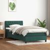 vidaXL Boxspringbett mit Matratze & LED Dunkelgrün 80x220 cm Samt 3317196 Bild 4