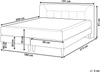 Beliani 'Marquise' Boxspringbett mit Matratze, Samtstoff beige, 180x200 cm Bild 2