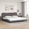 vidaXL Bettgestell mit LED ohne Matratze "Hvar" Grau 200x200 cm 3213958 Bild 4