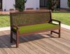 sunnypillow Bankauflage Stuhlkissen mit abnehmbarem Bezug Bankkissen Bankpolster Polsterauflage Auflage für Gartenbank viele Farben und Größen zur Auswahl (100 x 30 x 5 cm, Grün) Bild 2