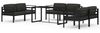 vidaXL 7-tlg. Garten-Lounge-Set mit Kissen Aluminium Anthrazit 3115929 Bild 2