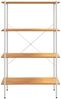 vidaXL Regal mit 4 Böden Weiß und Eiche-Optik 80x40x130 cm 336346 Bild 3