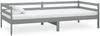 vidaXL Tagesbett mit Matratze 90x200 cm Grau Massivholz Kiefer [3083576] Bild 4
