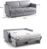 Dmora 2-Sitzer Schlafsofa Trissino, Schlafsofa fürs Wohnzimmer, gepolstert, abnehmbar, 100 % Made in Italy-Qualität, 180x95 h90 cm, Grau Bild 3