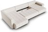 Wohnlandschaft Schlafsofa ARMANDA in Stoff Blur Creme langer Schenkel Links Bild 2