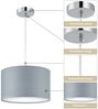 Zedelmaier Pendelleuchte Hängelampe hängend Deckenlampe E27x1/Max. 40 W, ohne Leuchtmittel, Geeignet für Esszimmer Wohnzimmer Schlafzimmer Flur Bild 3