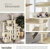 tectake Kratzbaum Katzenbaum Entissar 214 cm Diverse Farben, Vielseitig mit robusten Sisalstangen und Plüschoberfläche Bild 2