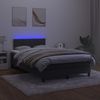 vidaXL Boxspringbett mit Matratze & LED Schwarz 120x200 cm Samt, Härtegrad: H2 [3134395] Bild 3