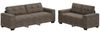 vidaXL Sofa 2 pcs Dunkelgrau 221 x 80 x 80 cm Stoff 3324720 Bild 2