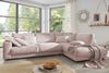 KAWOLA Sofa MADELINE Ecksofa Cord rosa Recamiere rechts 86 x 224 x 325 cm Bild 2