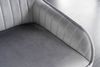 riess-ambiente Sitzbank TURIN 160cm silbergrau / schwarz (Einzelartikel, 1-St), Esszimmer · Samt · Metall · Rückenlehne · Schlafzimmer · Retro Design Bild 4