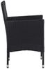 vidaXL Garten-Essstühle 2 Stk. Poly Rattan Schwarz 46179 Bild 4