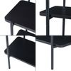 Standregal Samnanger 180x80x34 cm Schwarz [en. casa] Bild 5
