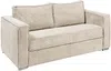 Vente-unique - LORETO Sofa SamtStoff Beige - B 223 cm95 cm x H 90 cm x L 195 cm Bild 5