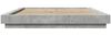 Doppelbett, Bettgestell Modernen mit LED Betongrau 150x200 cm Holzwerkstoff d1312e Bild 5