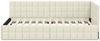 vidaXL Eckbettgestell mit Kopfteil Creme 90 cm x 200 cm Samt 42016395 Bild 4