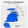 Casaria 'Hawaii' Sonnenliege mit verstellbarem Sonnendach, blau Bild 4
