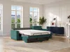 Vente-unique - VIZIR Sofa Stoff Blau - B 223 cm94 cm x H 110 cm95 cm x L 282 cm Bild 3