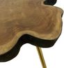 Teak Beistelltisch ANOMALA-XL ca. D50-55cm Natural Couchtisch Wohnzimmertisch Bild 4