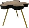 Teak Beistelltisch ANOMALA-XL ca. D50-55cm Natural Couchtisch Wohnzimmertisch Bild 3