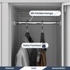 Umkleideschrank Spind BARTEK - 10 Abteile, Etikettenhalter Lüftungsschlitze | Umkleidespind Schließfachschrank Garderobenspind, 172x136x45cm Grau Bild 4