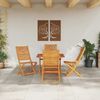 vidaXL Garten Essgruppe 5 pcs Braun Massivholz Akazie 3375702 Bild 4
